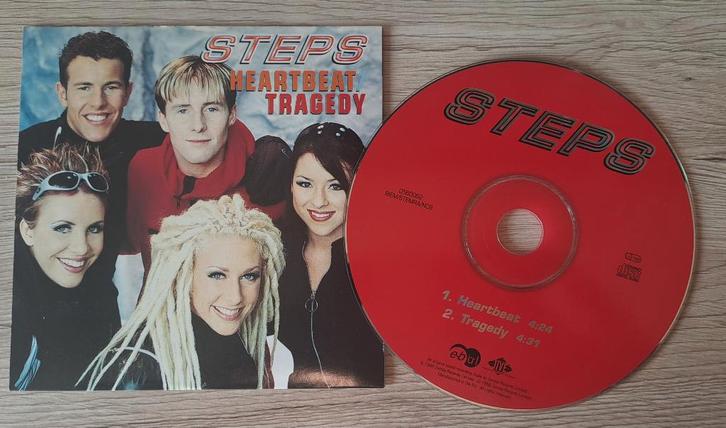 Steps - Heartbeat / Tragedy, Cd's en Dvd's, Cd Singles, Zo goed als nieuw, Pop, 1 single, Ophalen of Verzenden