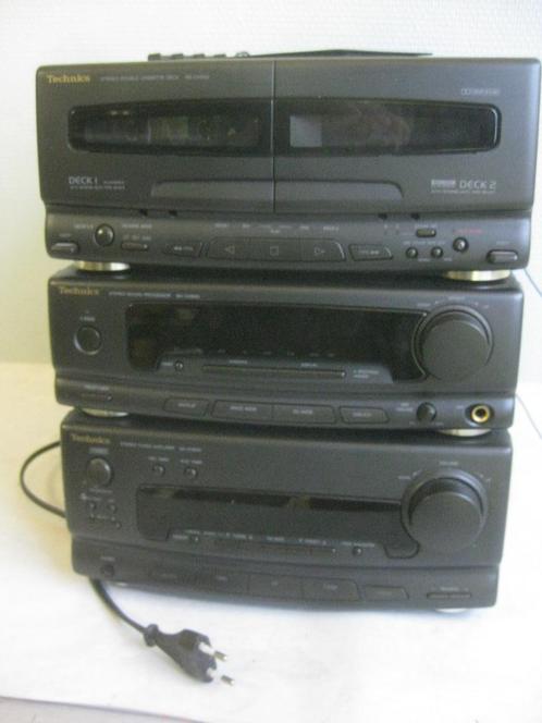 Stereo-keten Tuner, versterker en cassettedekc - Technics., Audio, Tv en Foto, Stereoketens, Gebruikt, Cassettedeck, Tuner of Radio