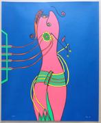 TINUS VAN BAKEL / FIGURATIE / KLEURZEEFDRUK / 58x47cm / SIG, Ophalen of Verzenden