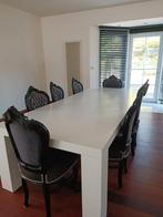 Tafel en stoelen Luxe, Ophalen of Verzenden, Zo goed als nieuw, Modern, 6 tot 8 stoelen