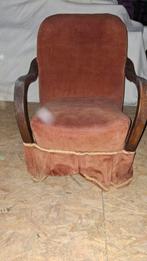 Divan une pièce en velour rouge vintage, Huis en Inrichting