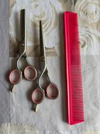 Kappersschaar linkshandig met mesje, Handtassen en Accessoires, Ophalen, Zo goed als nieuw