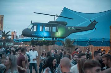 Helikopter voor festival en evenementen decoratie te huur