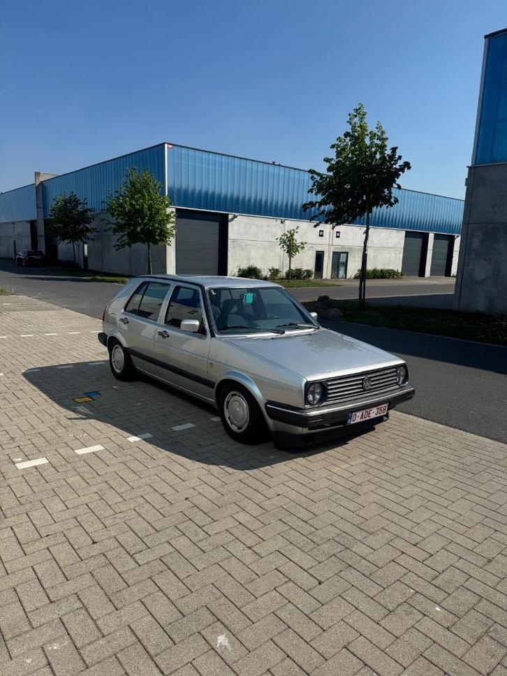 Vw golf 2, Auto's, Volkswagen, Particulier, Golf, Benzine, 5 deurs, Automaat, Zilver of Grijs, Blauw, Stof, Voorwielaandrijving