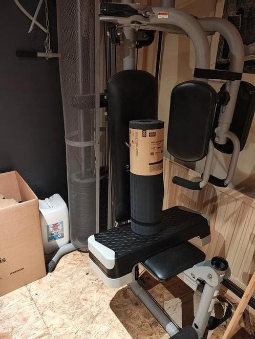 Station voor krachttraining, Sport en Fitness, Fitnessapparatuur, Gebruikt, Armen, Benen, Borst, Buik, Rug, Metaal, Ophalen of Verzenden
