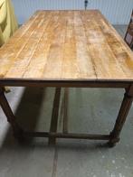 tafel en 8 stoelen, Huis en Inrichting, Tafels | Eettafels, Ophalen, Gebruikt, Eikenhout, 50 tot 100 cm