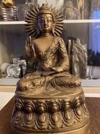 Statue de Bouddha en bronze « Sakyamuni » 23x15 cm, Enlèvement ou Envoi, Utilisé