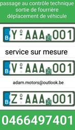 Z-plaat, technische inspectie, verhuur met chauffeur., Auto diversen, Autostaanplaatsen en Garages