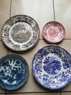4 verschillende borden, Ophalen of Verzenden, Zo goed als nieuw, Porselein, Bord of Schaal
