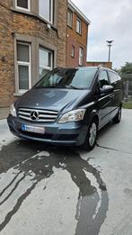 Mercedes Viano (lichte vracht) 5pl, Auto's, Mercedes-Benz, Zwart, Blauw, Leder en Stof, 120 kW