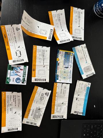 Tickets voetbal, Cartes en vrac