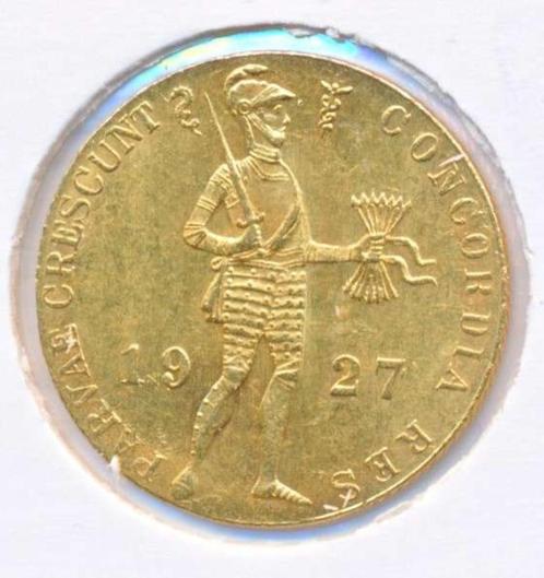Nederland Gouden Dukaat 1927 Wilhelmina, Timbres & Monnaies, Métaux nobles & Lingots, Or, Enlèvement ou Envoi