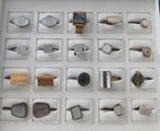 Lot van 4 paar vintage manchetknoppen en 12 losse, Ophalen of Verzenden, Gebruikt