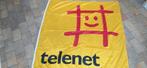 Telenet vlag. 2 stuks. Met oud logo., Comme neuf, Enlèvement ou Envoi