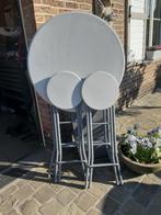 plooibare hoge tafel met 2 krukken, Ophalen, Zo goed als nieuw