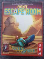 Pocket Escape Room - De Vloek Van De Sphinx, Comme neuf, 999 games, Trois ou quatre joueurs, Enlèvement