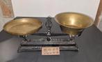 Antieke weegschaal met 10  gewichtjes ., Antiek en Kunst, Ophalen