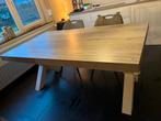 Landelijk tafel, Huis en Inrichting, Tafels | Eettafels, Ophalen, Gebruikt, 100 tot 150 cm, Vierkant