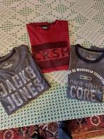 3 T-SHIRTS TAILLE 152 -12 ANS, Comme neuf, Enlèvement, Chemise ou À manches longues, Jack&jones en crush denim