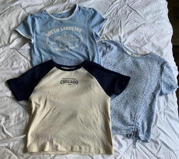 Set van 2 t-shirts meisjes H&M maat 146/152 beschikbaar voor biedingen