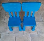 Te koop: 2 blauwe ikea stoelen, Ophalen, Gebruikt, Stoel(en)