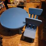 Ikea kindertafel met 2 stoelen, Gebruikt, Ophalen of Verzenden, Tafel(s) en Stoel(en)
