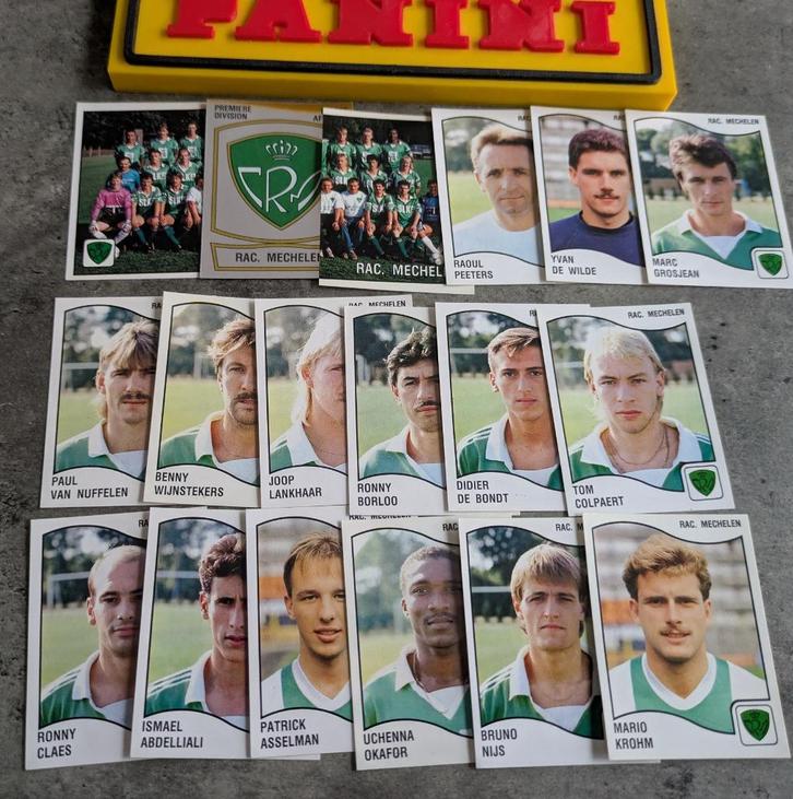 PANINI FOOTBALL 90 RAC.MECHELEN 18 STICKERS 1990, Hobby en Vrije tijd, Stickers en Plaatjes, Nieuw, Verzenden