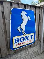 Groot ROXY sigaretten emaille reclamebord, Verzamelen, Merken en Reclamevoorwerpen, Ophalen, Gebruikt, Reclamebord