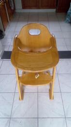 Chaise haute en bois bebe, Enfants & Bébés, Chaises pour enfants, Enlèvement, Utilisé, Ceinture(s)