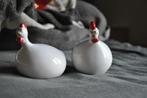 lot de deux petite poules j line, Collections, Enlèvement ou Envoi, Utilisé, Porcelaine, Statue(s)