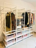 Combinaison armoire dressing Jonaxel Ikea metal blanc, Ophalen, Zo goed als nieuw