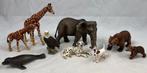 Schleich Partij 9x Wildlife Dieren Olifant Beer Giraf figuur, Verzamelen, Dierenverzamelingen, Verzenden, Zo goed als nieuw, Wild dier