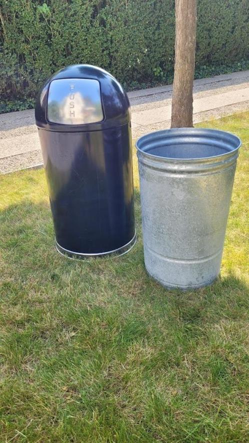 Vintage vuilbak UNITED Trash Can / Waiste bin USA, Huis en Inrichting, Woonaccessoires | Prullenbakken, Zo goed als nieuw, Inox