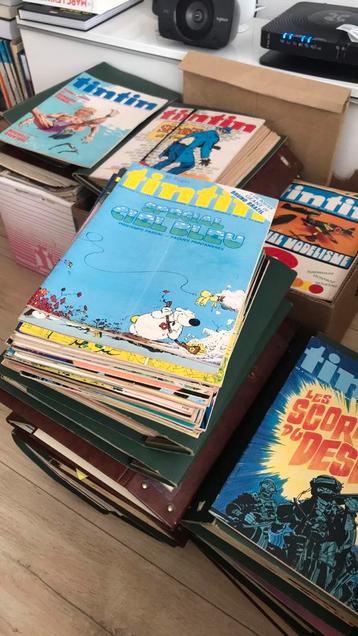 Gros lot de 617 magazines BD Tintin en bon état 