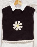 Vest met madeliefjesbloemen uit de jaren 70 (handgemaakt), Kleding | Dames, Nieuw, Ophalen of Verzenden