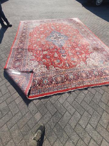 Handgeknoopte Perzische Old Sarouk tapijt (Iran), Enlèvement, Utilisé