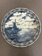 Delfts blauw bord - Boch - 31cm, Antiek en Kunst, Ophalen of Verzenden