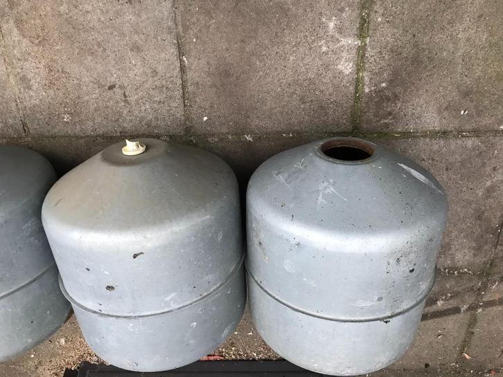 3 Metalen vaten, Doe-het-zelf en Bouw, Metalen, Gebruikt, IJzer, Ophalen