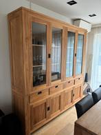 Wand kast 220Bx210H, Huis en Inrichting, Ophalen, 200 cm of meer, Pastorie, Teakhout