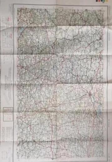 Carte topographique militaire US Américaine WW2 ULM disponible aux enchères