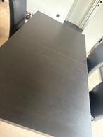 Eettafel + 4 stoelen, Huis en Inrichting, Tafels | Eettafels, Ophalen, Gebruikt, 100 tot 150 cm, Vijf personen of meer