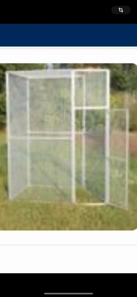 Volière + mandarijn te koop, Dieren en Toebehoren, Vogels | Hokken en Kooien, Zo goed als nieuw, Volière, Ophalen