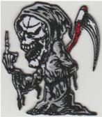 Grim Reaper [Vader Tijd] stoffen opstrijk patch embleem #3, Motos, Accessoires | Autocollants