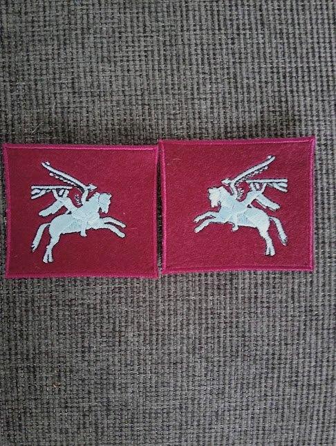 2 „Pegasus” -insignes, Verzamelen, Militaria | Algemeen, Landmacht, Embleem of Badge, Ophalen of Verzenden