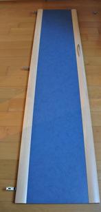 Lot de 2 portes pour placard bois en bleu 214x49x2cm, Comme neuf, Enlèvement ou Envoi