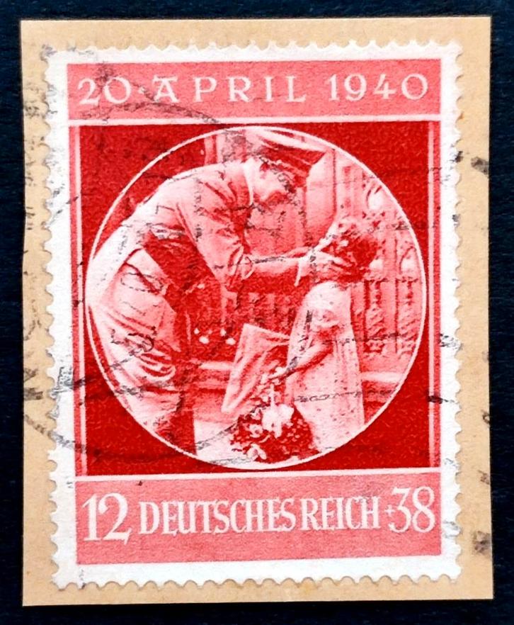 DR: 51ste geboortedag Adolf Hitler 1940, Postzegels en Munten, Postzegels | Europa | Duitsland, Gestempeld, Overige periodes, Ophalen of Verzenden