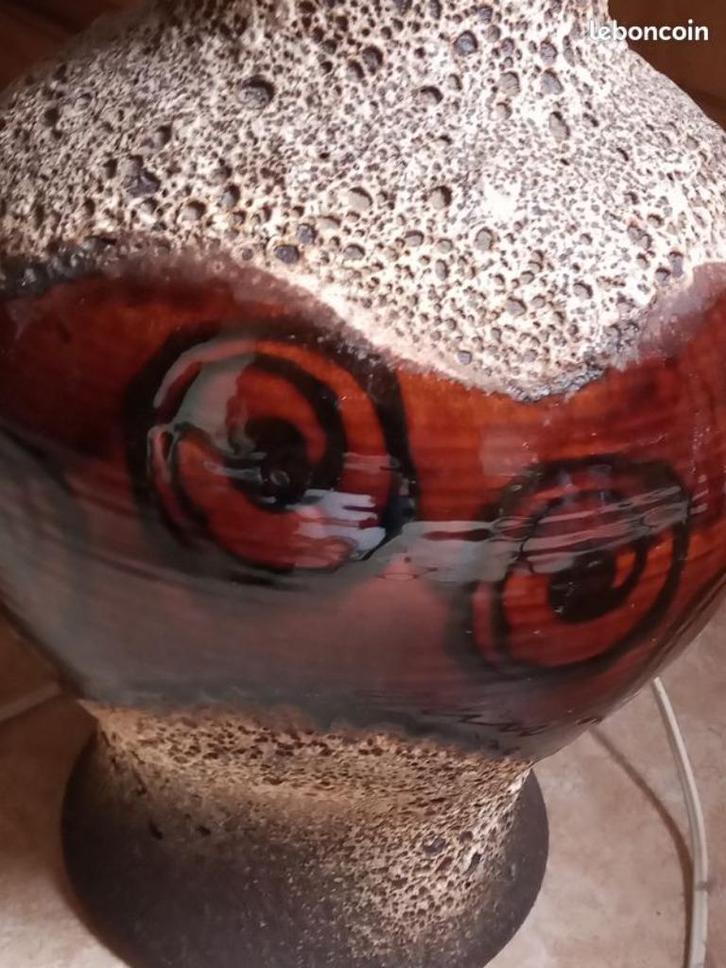 pied de lampe en céramique année 1970, Antiek en Kunst, Antiek | Verlichting, Ophalen