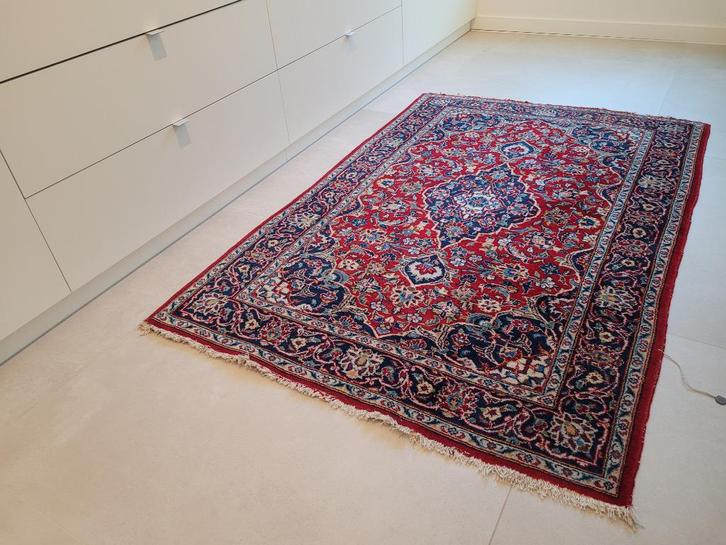 Perzisch handgeknoopt Kashan tapijt, Antiek en Kunst, Antiek | Tapijten, Tafelkleden en Textiel, Ophalen