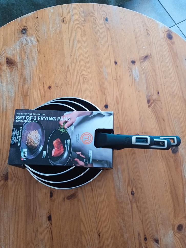 Masterchef Set Van 3 Pannen, Huis en Inrichting, Keuken | Potten en Pannen, Nieuw, Ophalen