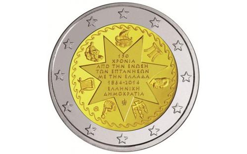2 euros Grèce 2014 'Ionienne', Timbres & Monnaies, Monnaies | Europe | Monnaies euro, Monnaie en vrac, 2 euros, Grèce, Enlèvement ou Envoi